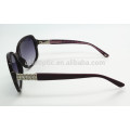 Dame Top-Qualität Mode-Sonnenbrille mit Metall Blume dekoriert Scharnier